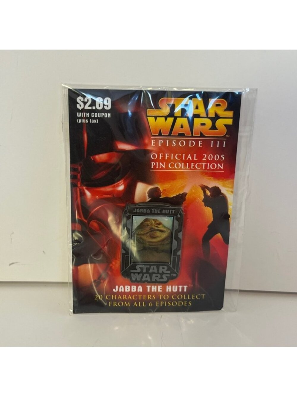 5/$25 Canada 2005 Star Wars Episode iii 3 Official Pin New Jabba The Hut